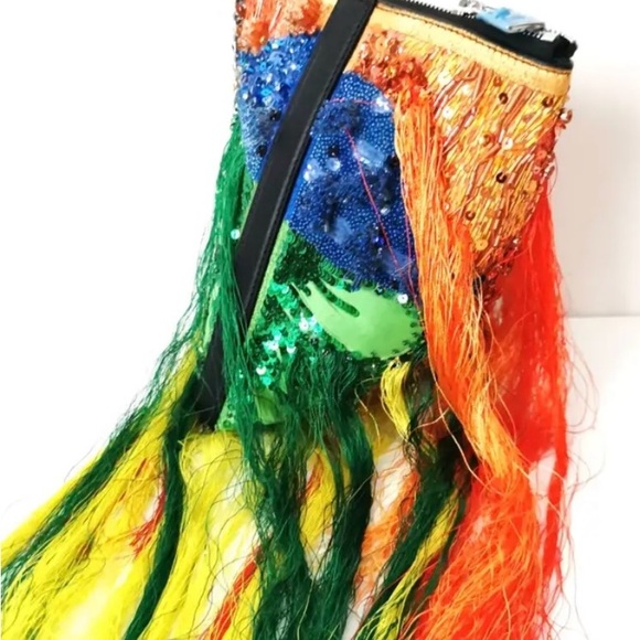 Alexander McQueen Vibrant Tassel Pouch - Picture 6 of 7